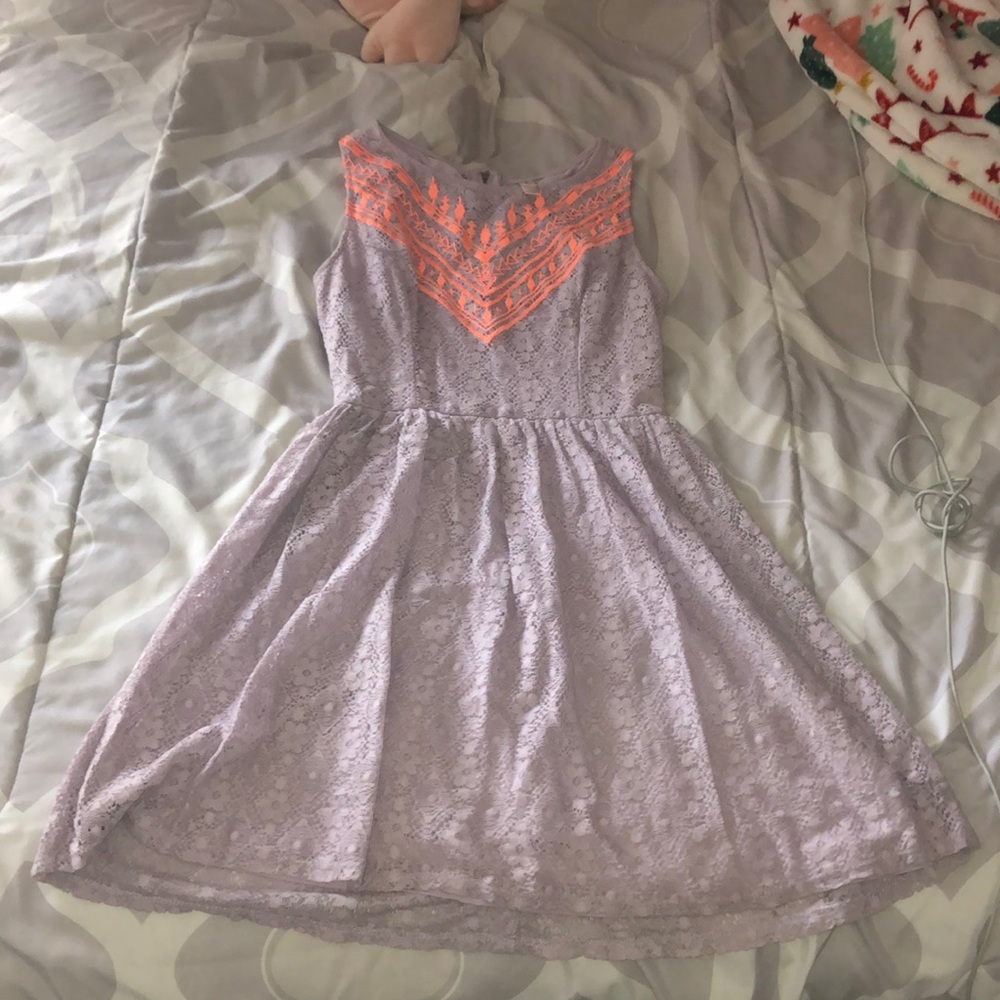 Purple dress girls size small xhilaration with orange design